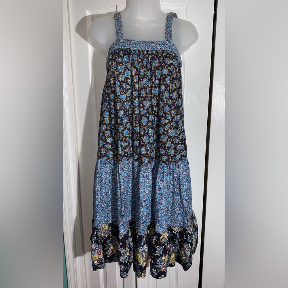 young edwardian arpeja dress S Strap Cottage Prairie 70s Boho Vintage PICS! AA11